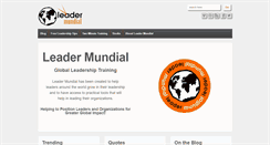 Desktop Screenshot of leadermundial.org